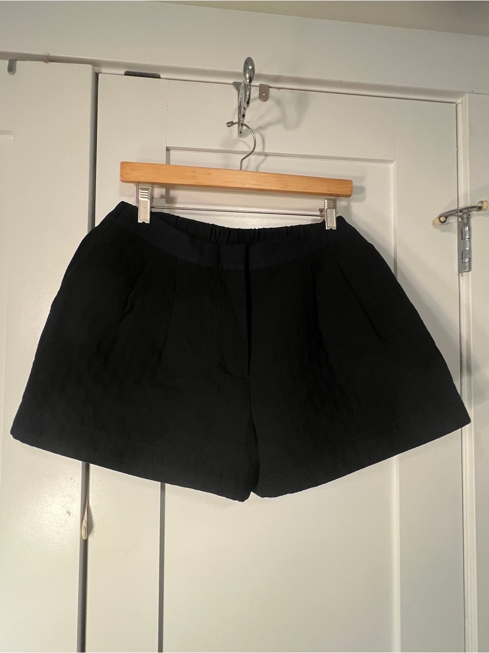 3.1 Phillip Lim Black High-Waist Tailored Shorts